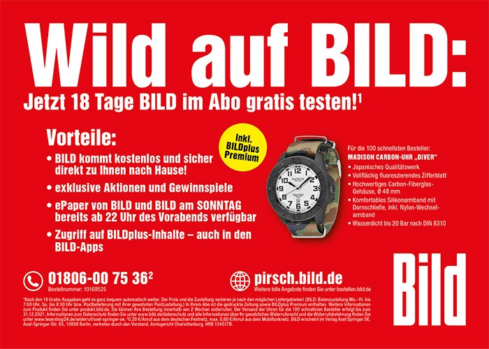 BILD_Abo_AZ_MA_18TG_gratis_Pirsch_Jagd_210x150_RZ